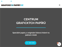 Tablet Screenshot of graficke-papiry.cz